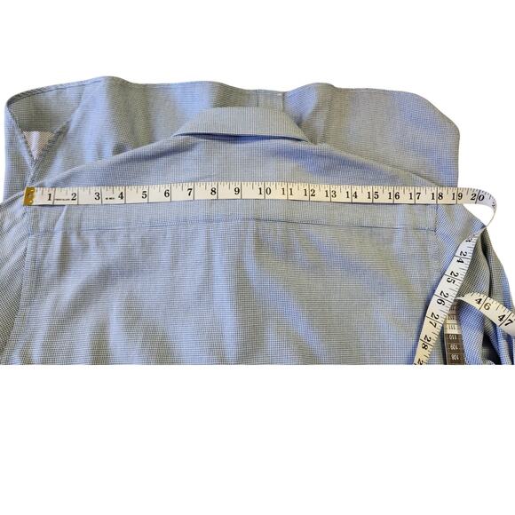 Ted Baker Endurance Hensley Blue Button Down Dress Shirt Men 15.5 Neck NWOT - Picture 9 of 11
